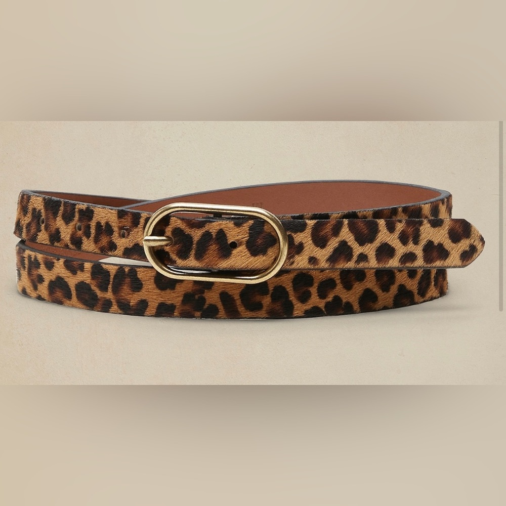 UPDATED CALF LEOPARD BELT by Banana Republic Factory size Large